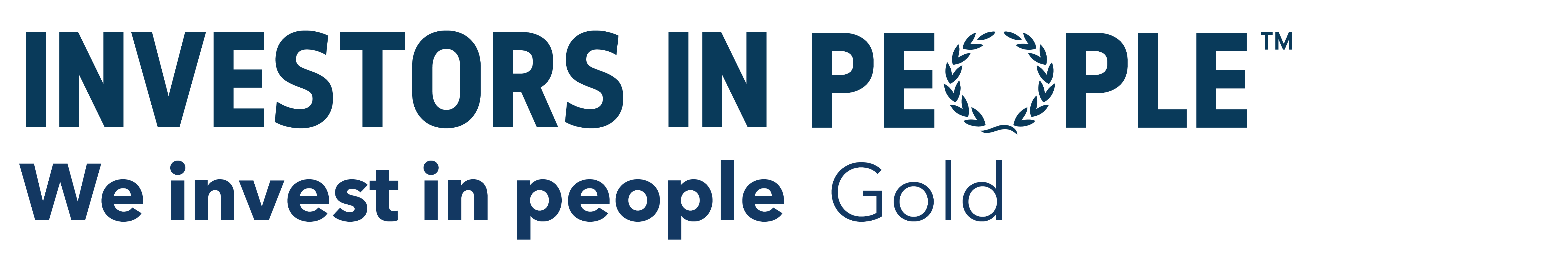 we invest in people gold blue